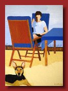 Terrasse mit Hund